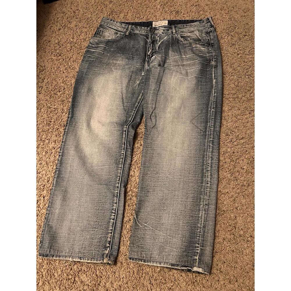 Vintage Ecko Unltd. Men’s 759 Insane Faded Blue Wide Relaxed Fit Jeans Size 39